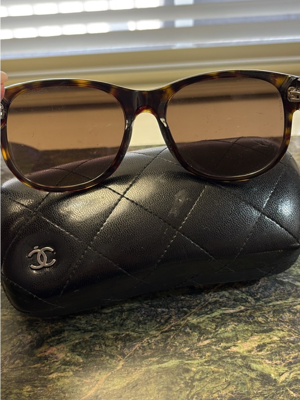 CHANEL Tortoiseshell Frame Brown Lens Sunglasses - Picture 8 of 10